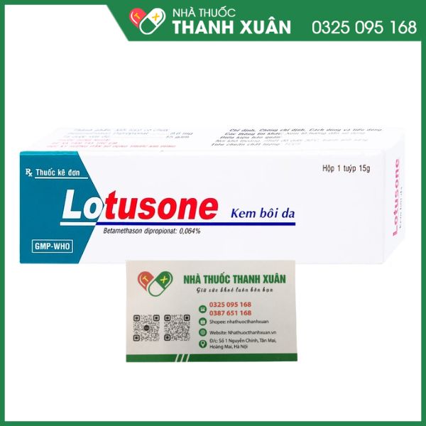 Kem bôi Lotusone Cream điều trị vẩy nến mạn tính và các bệnh viêm da